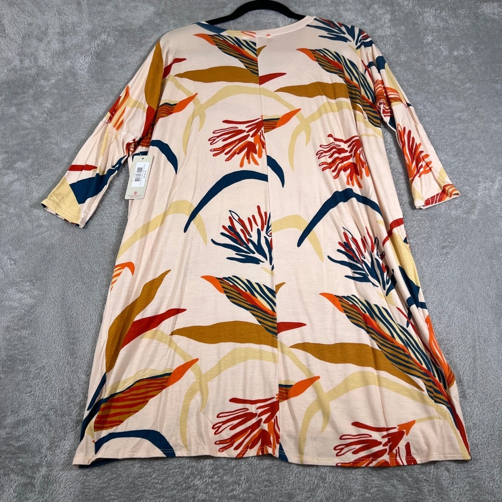Ten Tomorrow Hawaii Tracey Shirt Dress Womens Small Lehua 3/4 Sleeve Casual NWT - Picture 5 of 10